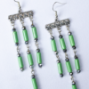 Classic long layered statement earrings