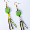 Authentic semiprecious fringe earrings