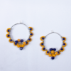 Cluster seedbeads hoop earrings